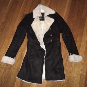 GUESS SHEARLING COAT